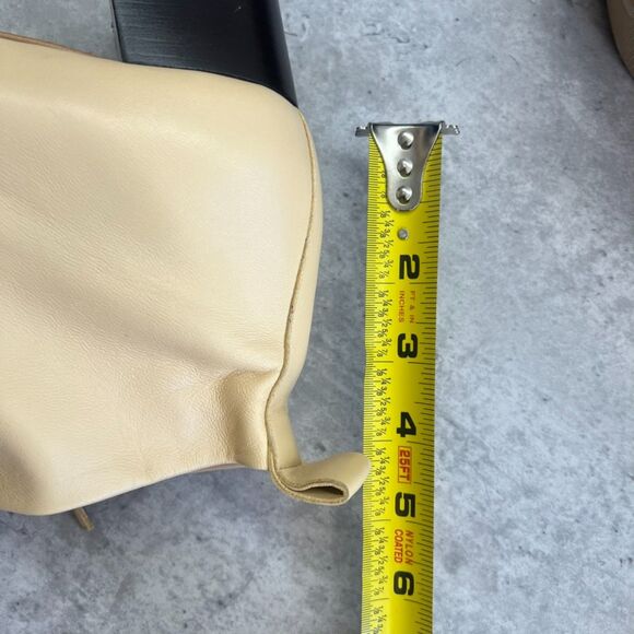 Everlane Italian Leather “The Day Boot” Ecru Block Ankle Boot Size 10.5  New - Picture 9 of 11